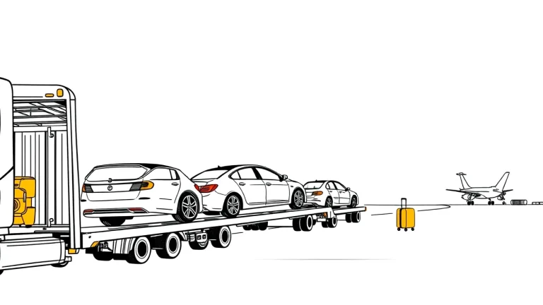 Žlté asistenčné vozidlo nakladá nepojazdný osobný automobil na diaľničnom odpočívadle