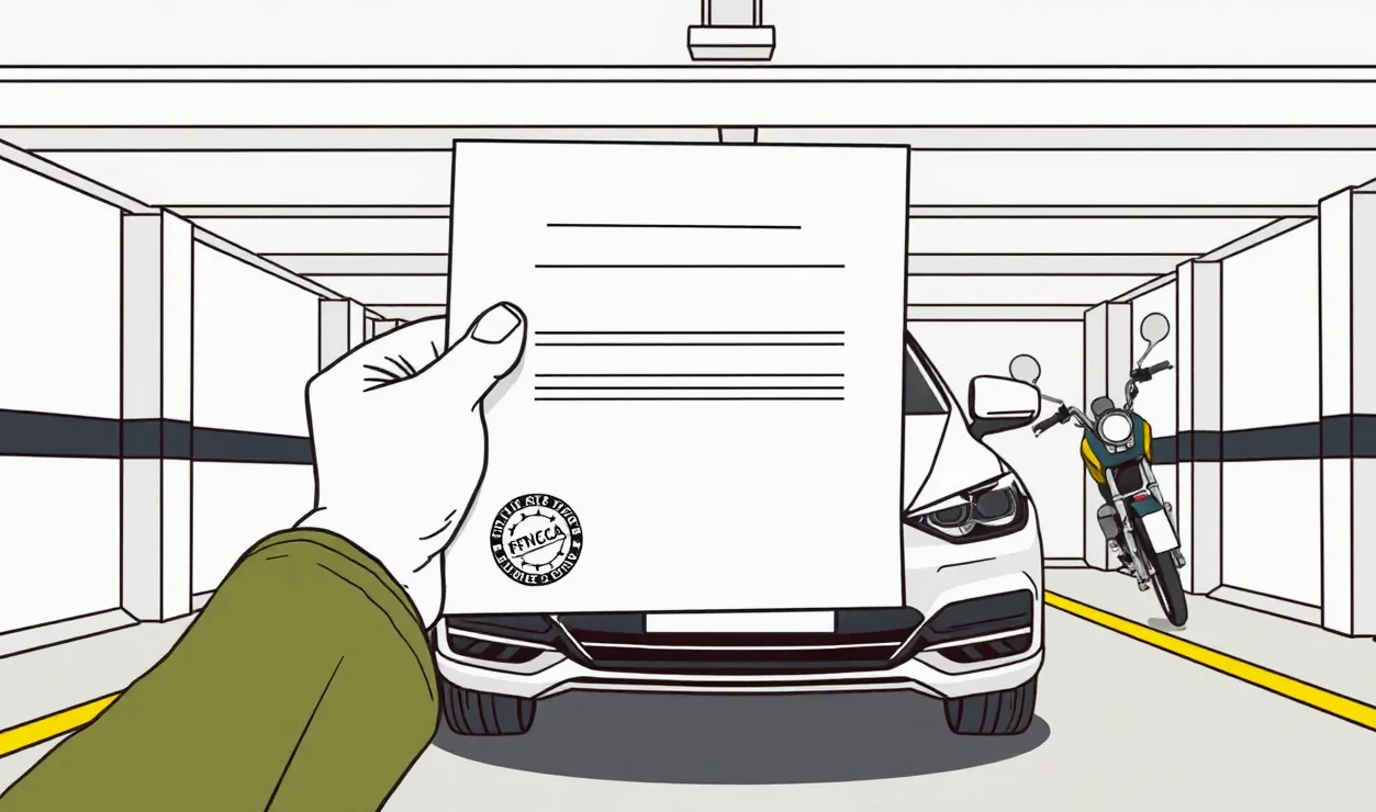 Detail zelenej tabuľky s evidenčným číslom na elektrickom firemnom automobile