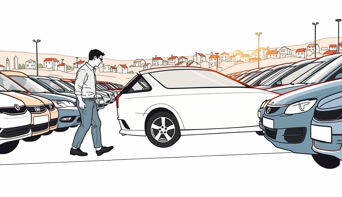 Prehliadka tachometra a interiéru ojazdeného vozidla kupovaného z autobazára