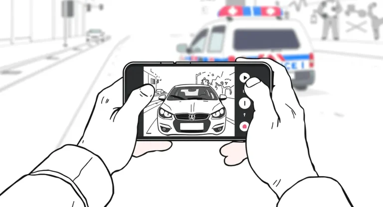Vrak nového osobného automobilu po dopravnej nehode na odťahovej službe