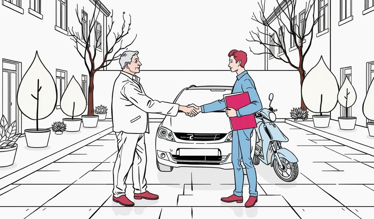Detail poškodeného čelného skla osobného automobilu s prasklinou od odleteného kamienka