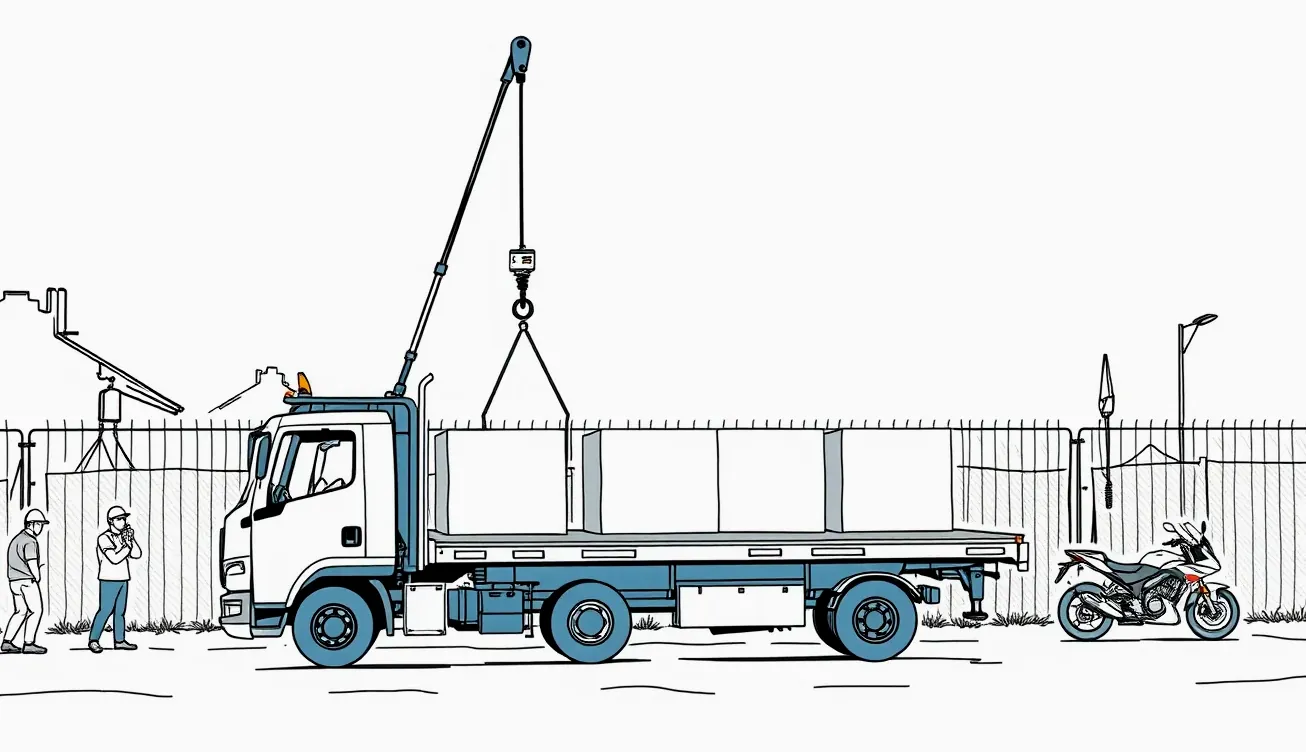 Sklápač Tatra s hydraulickou korbou vysypáva štrk na stavenisku