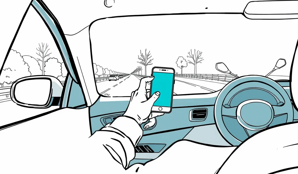 Vodič pri poškodenom automobile fotografuje rozbitý nárazník mobilným telefónom