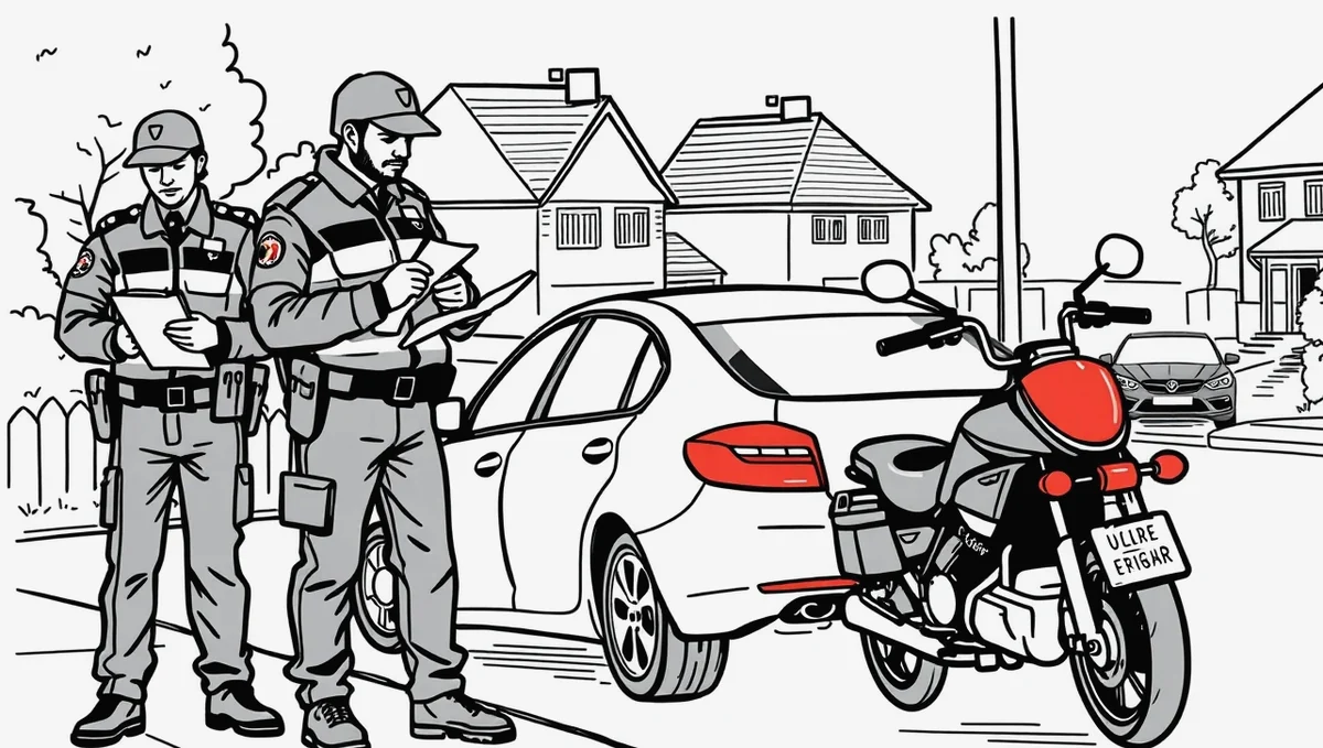 Detailný pohľad na preliačené dvere auta a poškodený lak po náraze neznámeho vozidla