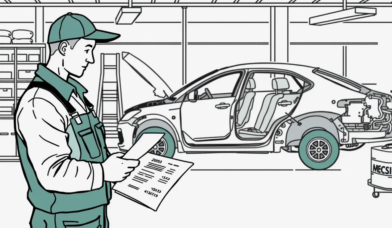 Podnikateľ kontroluje poškodené firemné auto a pripravuje fotodokumentáciu pre likvidátora poisťovne