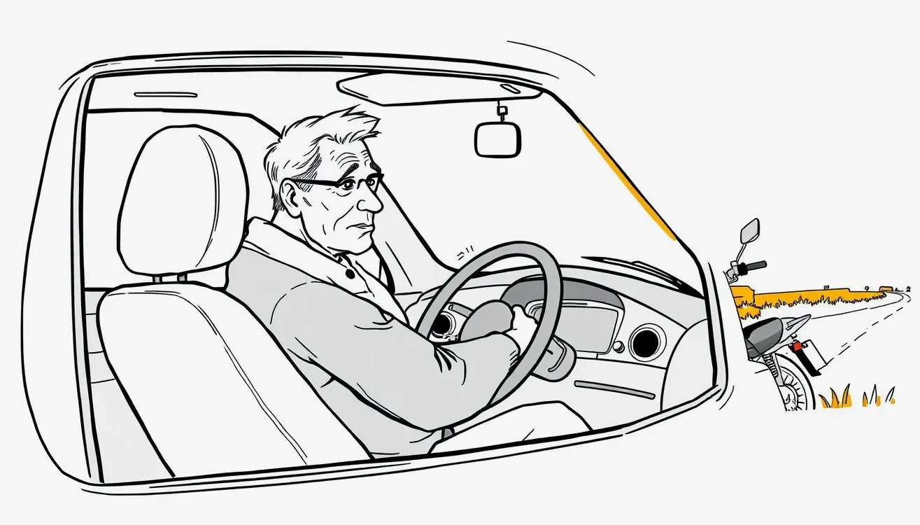 Dopravná nehoda osobného automobilu po zídení z cesty