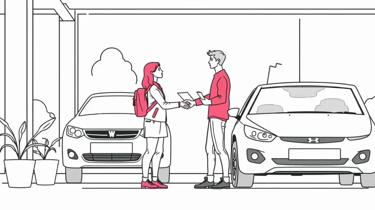 Podpis zmluvy a preberanie kľúčov od nového vozidla u predajcu