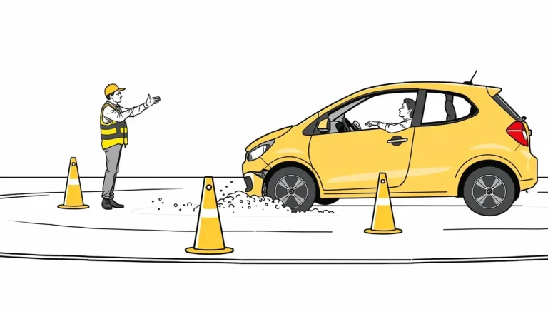 Športové auto stojace v boxovej uličke pred výjazdom na uzavretý pretekársky okruh