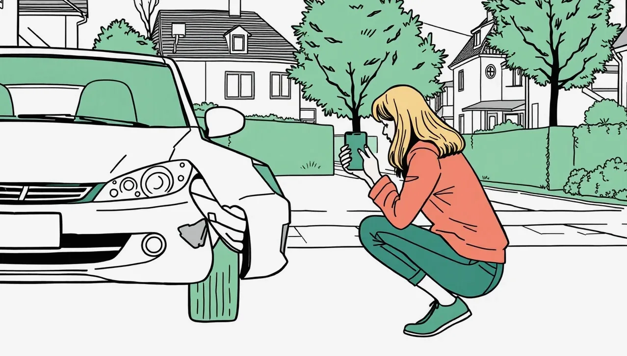 Žlté odťahové vozidlo nakladá nepojazdné osobné auto na krajnici cesty