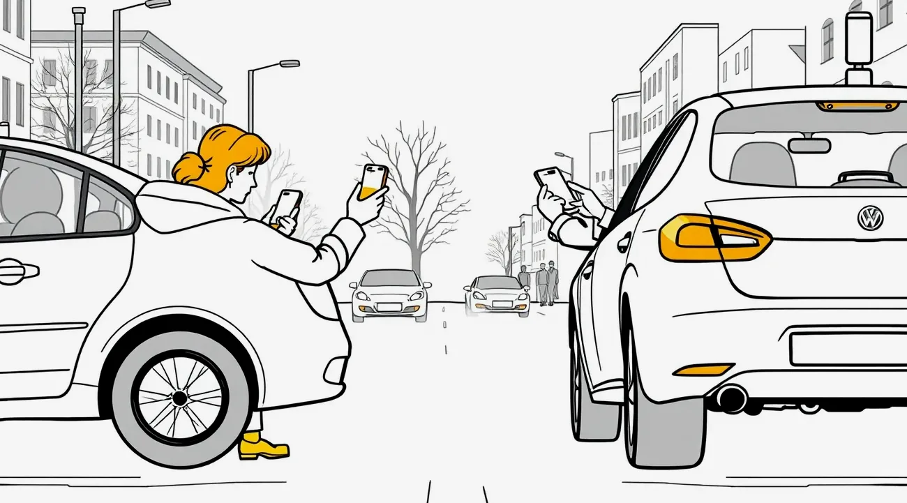 Žlté odťahové vozidlo nakladá nepojazdný osobný automobil pri diaľničnom zjazde