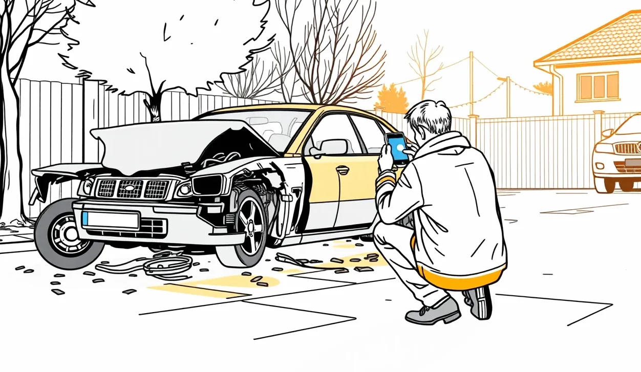 Prehliadka a kontrola poškodeného podvozka auta v autoservise