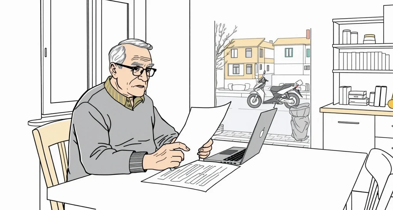 Osobné auto zaparkované pred rodinným domom na slovenskom vidieku